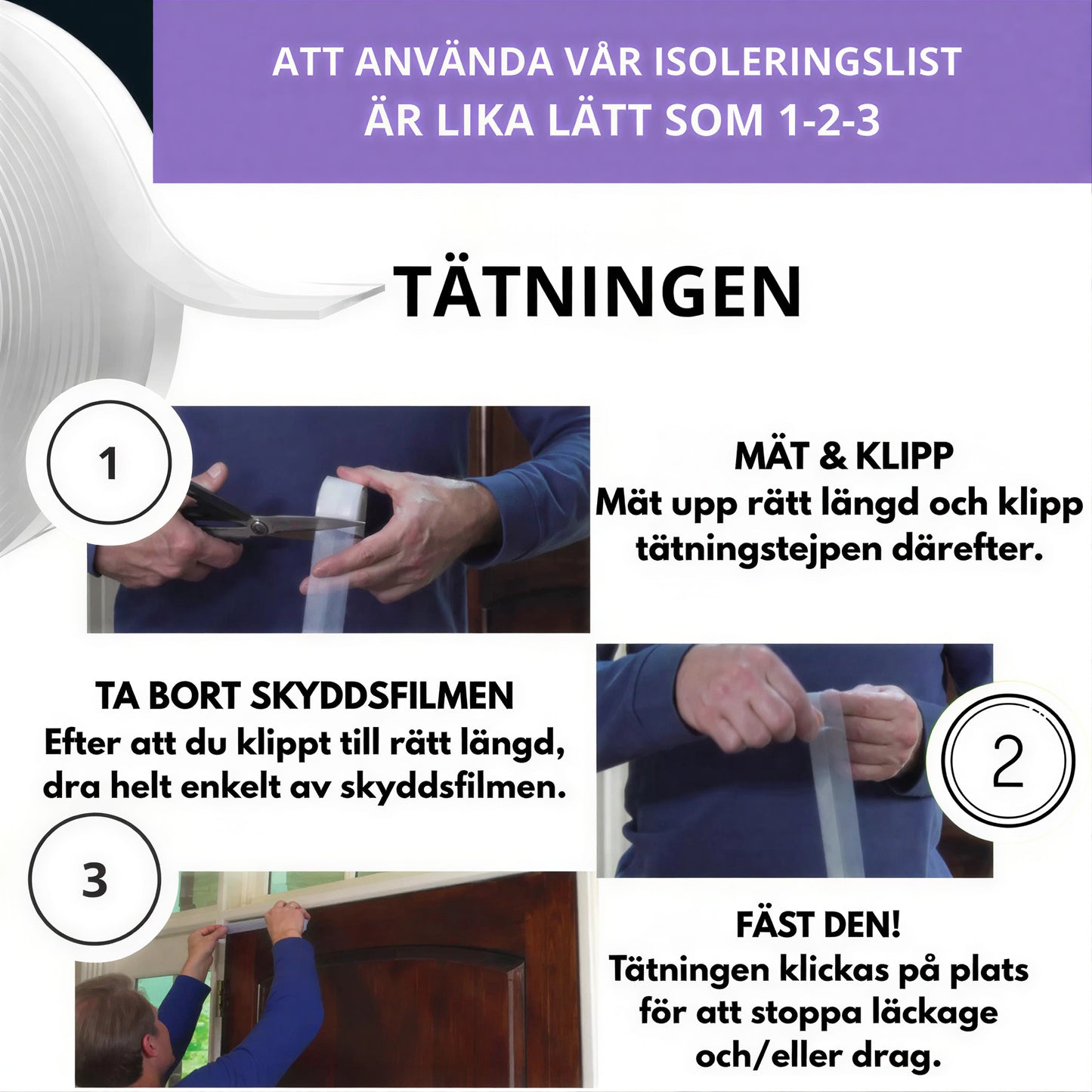 HomeSeal™ Isoleringslist – Smart Isolering för Ett Varmt Hem